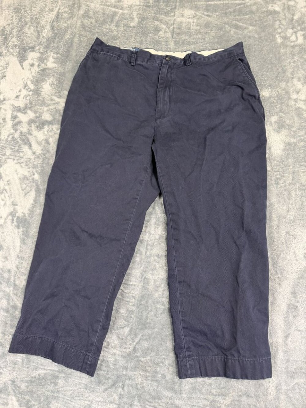Polo By Ralph Lauren Mens Navy Blue Chino Prospect Pant Size 38x30 100% Cotton